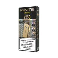 Электронная сигарета Ignite V250 Gold 25000 - Banana Ice (Банан лёд)