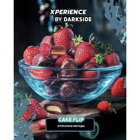 Табак для кальяна Darkside Xperience CAKE FLIP (Ягодное пралине)